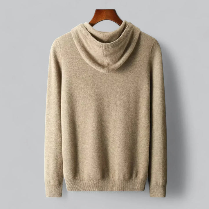 Men’s Cashmere-Blend Hoodie | Soft Knit Pullover | Premium Everyday Layer