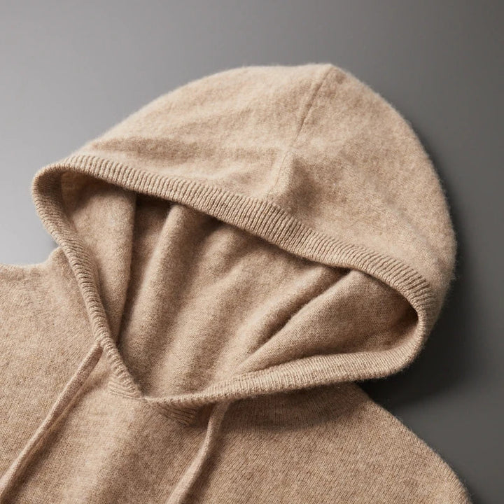 Men’s Cashmere-Blend Hoodie | Soft Knit Pullover | Premium Everyday Layer
