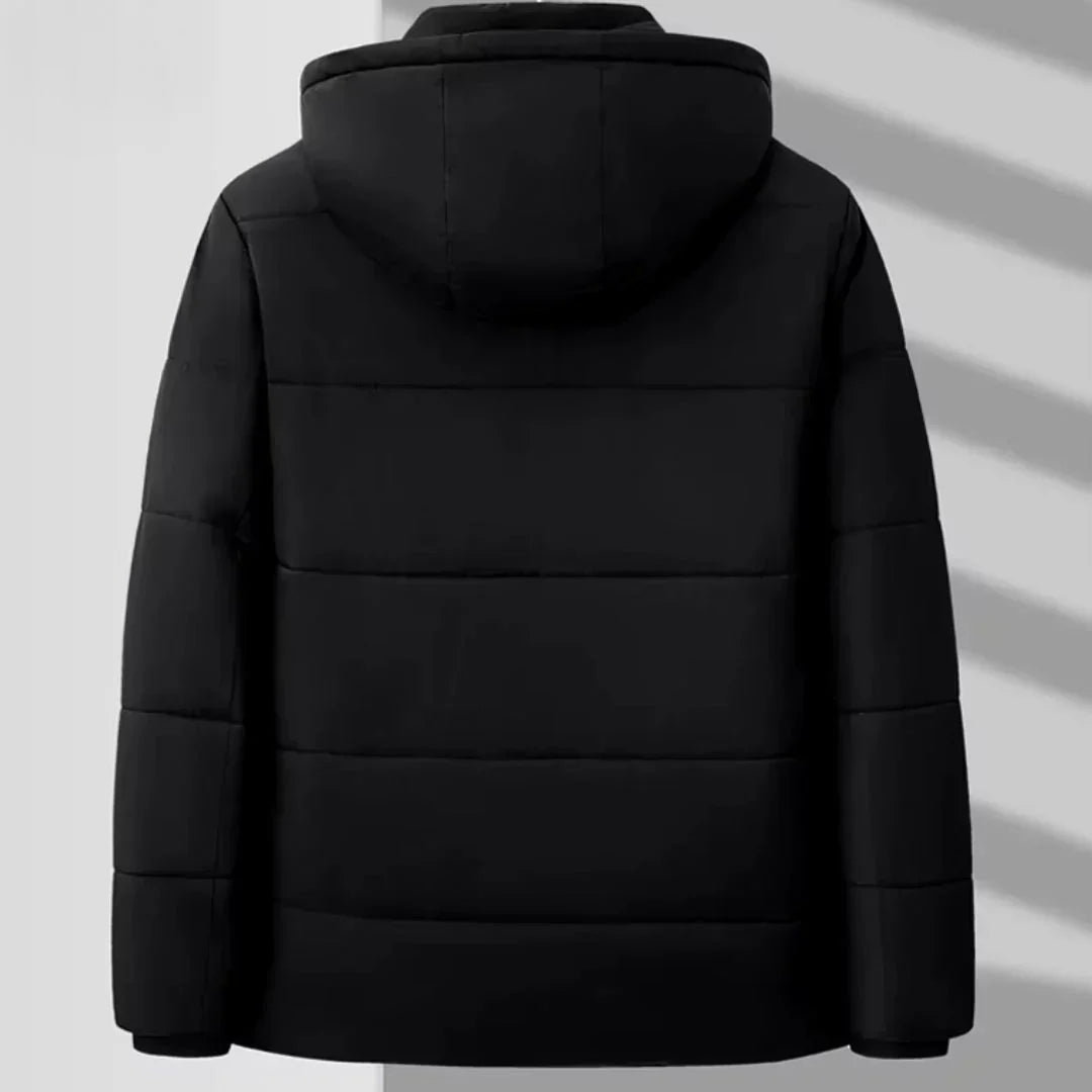 Parka imperméable à capuche pour homme | Doublure douce | Extérieur coupe-vent
