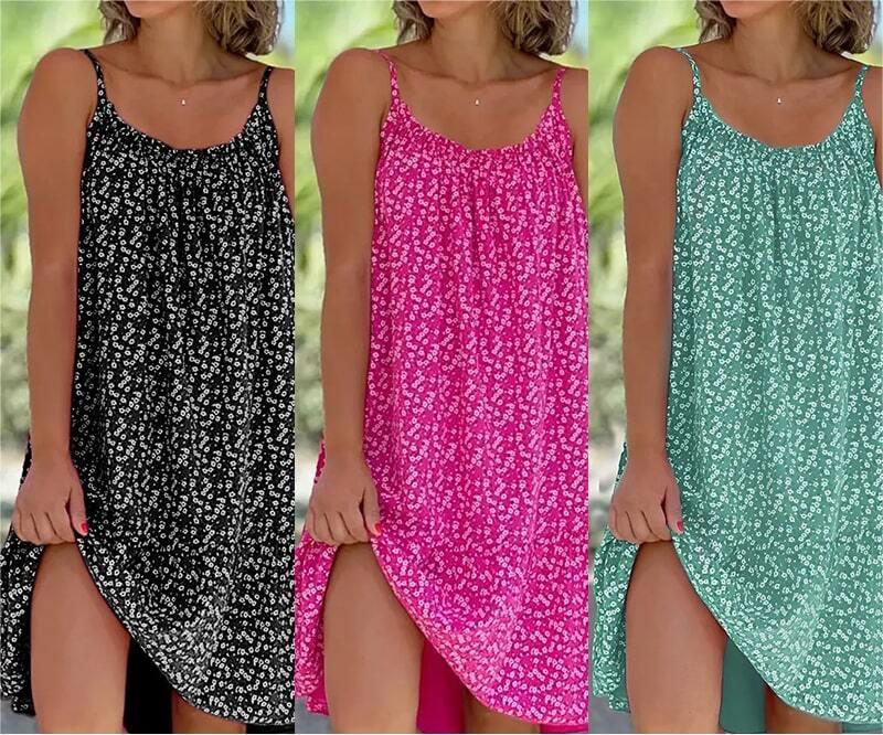 Eda - Printed Halter Dress