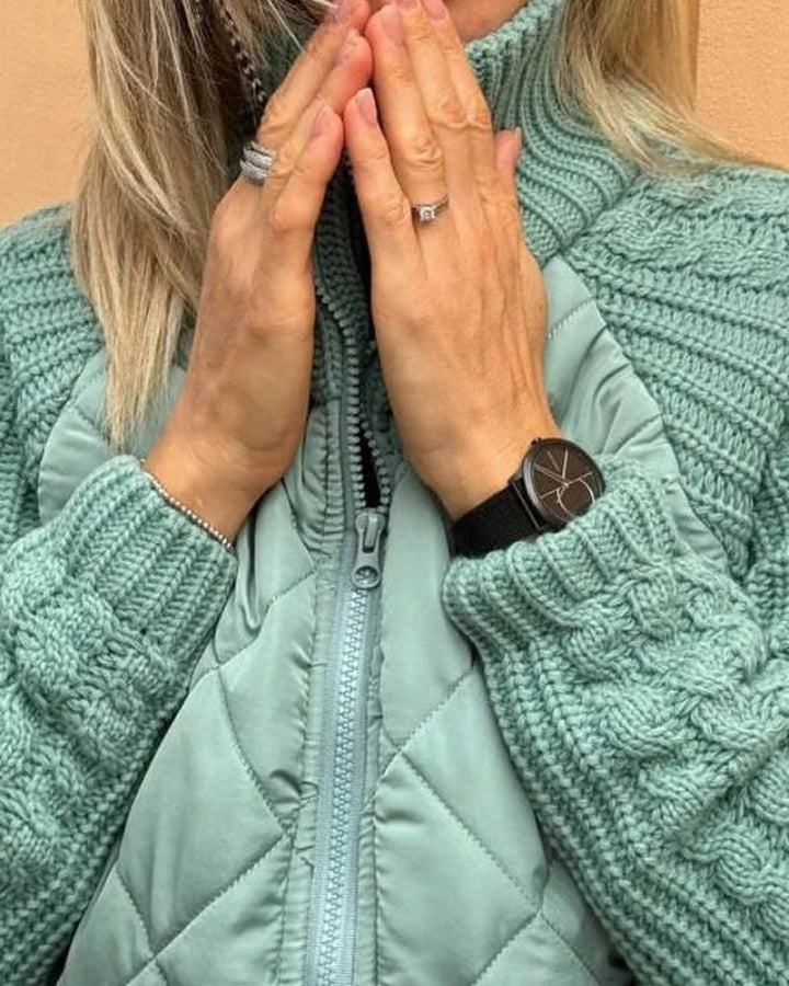 Bravina - Casual Knitted Fleece Jacket