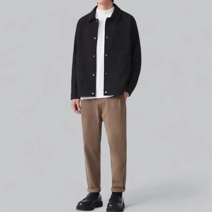 Men’s Corduroy Overshirt | Snap-Front Jacket Style | Relaxed Fit Midweight Layer