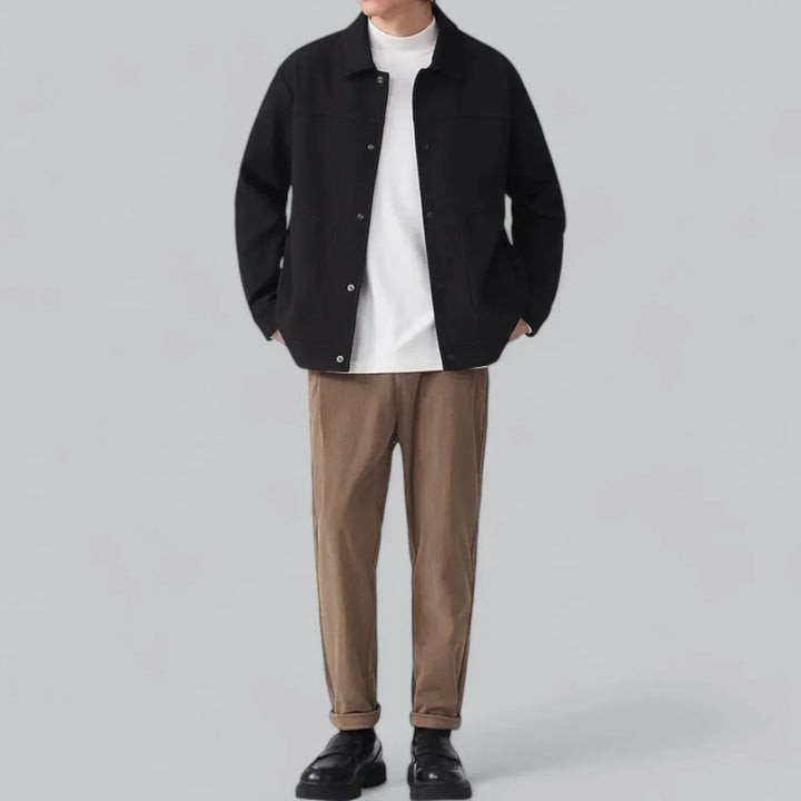 Men’s Corduroy Overshirt | Snap-Front Jacket Style | Relaxed Fit Midweight Layer