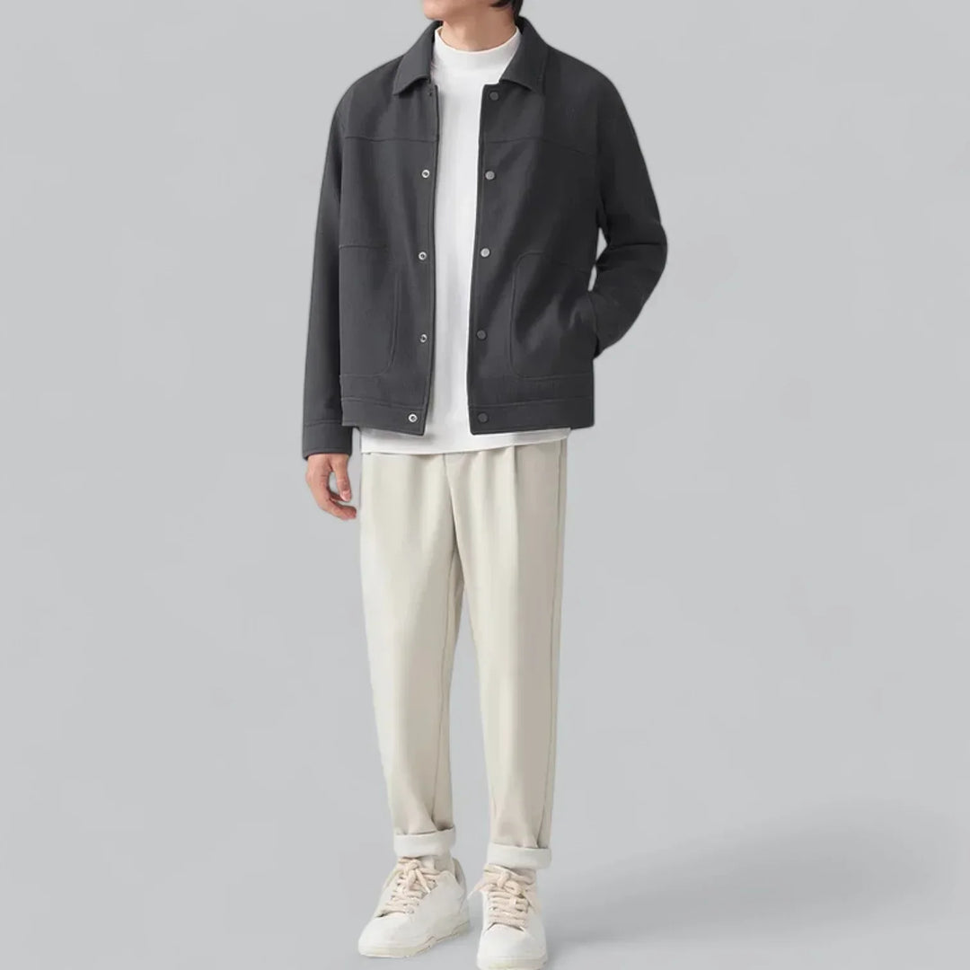 Men’s Corduroy Overshirt | Snap-Front Jacket Style | Relaxed Fit Midweight Layer