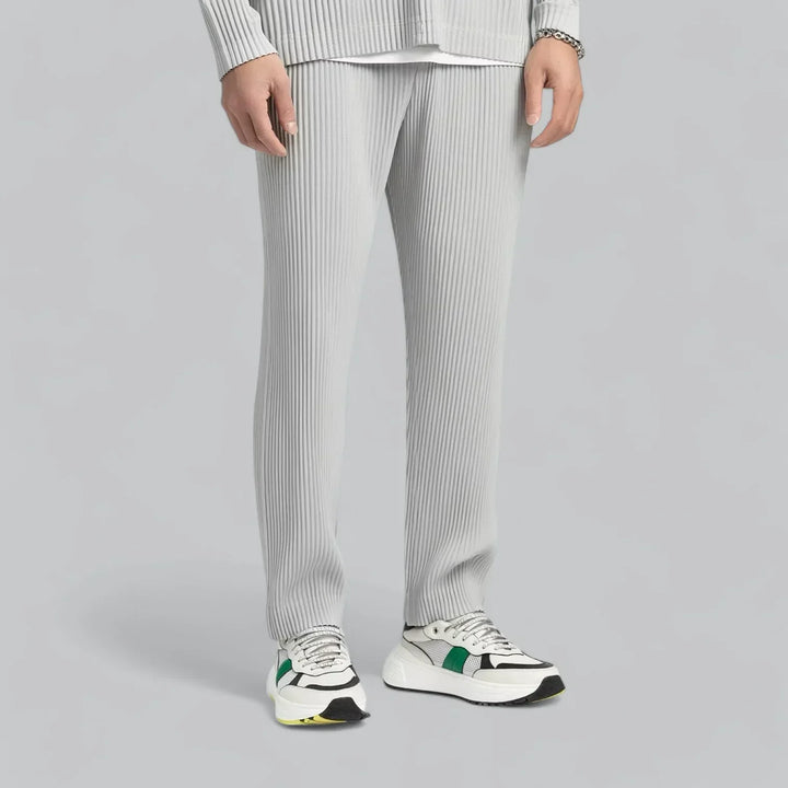 Men’s Ribbed Lounge Set | Relaxed Fit Pullover & Pants | Soft Knit Two-Piece