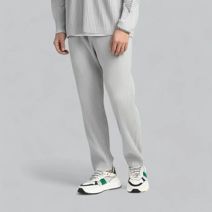 Men’s Ribbed Lounge Set | Relaxed Fit Pullover & Pants | Soft Knit Two-Piece