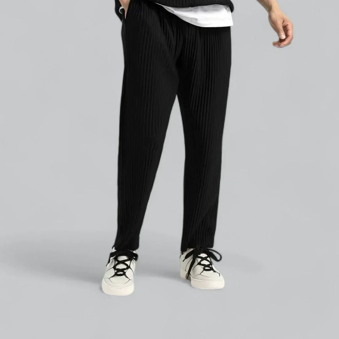Men’s Ribbed Lounge Set | Relaxed Fit Pullover & Pants | Soft Knit Two-Piece
