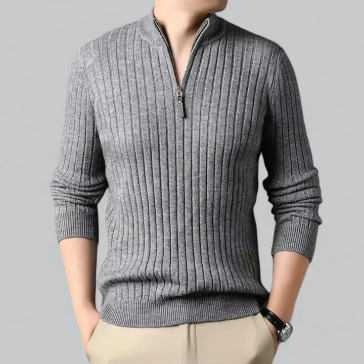 Mason – Men’s Ribbed Half-Zip Sweater