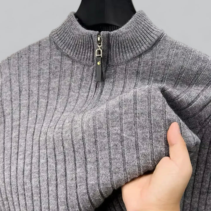 Mason – Men’s Ribbed Half-Zip Sweater