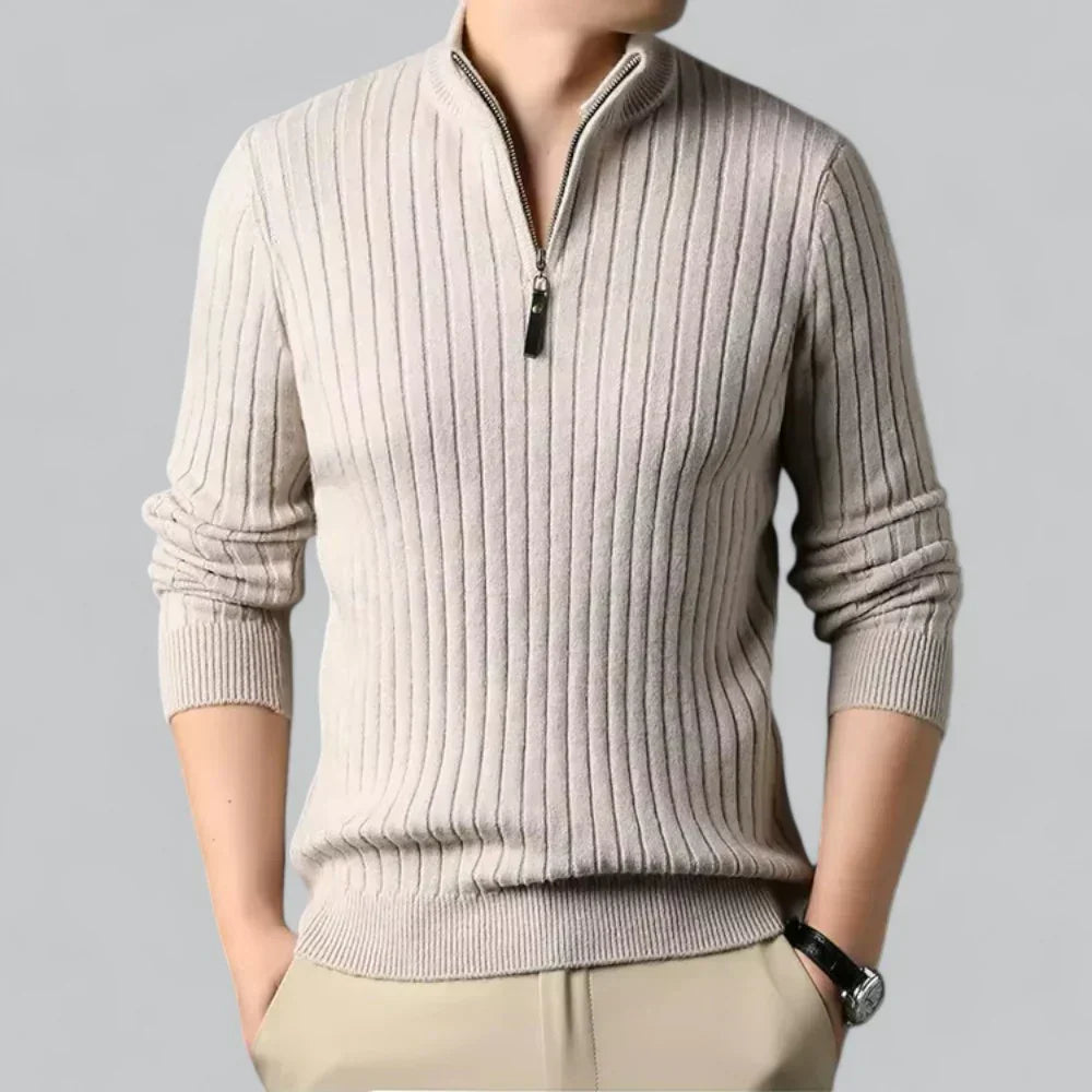 Mason – Men’s Ribbed Half-Zip Sweater