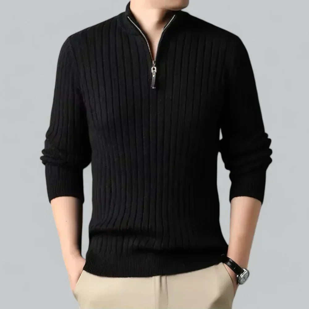 Mason – Men’s Ribbed Half-Zip Sweater