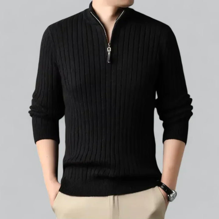 Mason – Men’s Ribbed Half-Zip Sweater