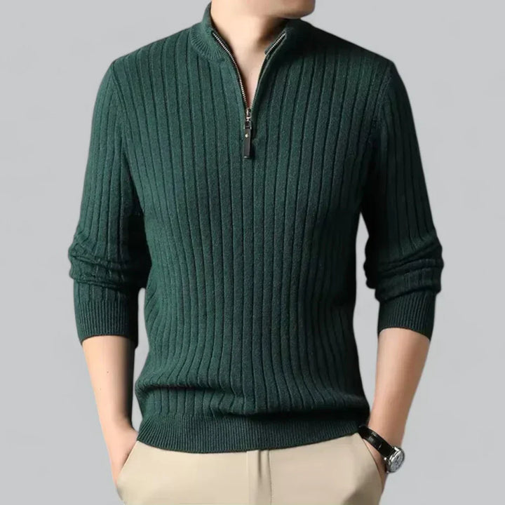 Mason – Men’s Ribbed Half-Zip Sweater