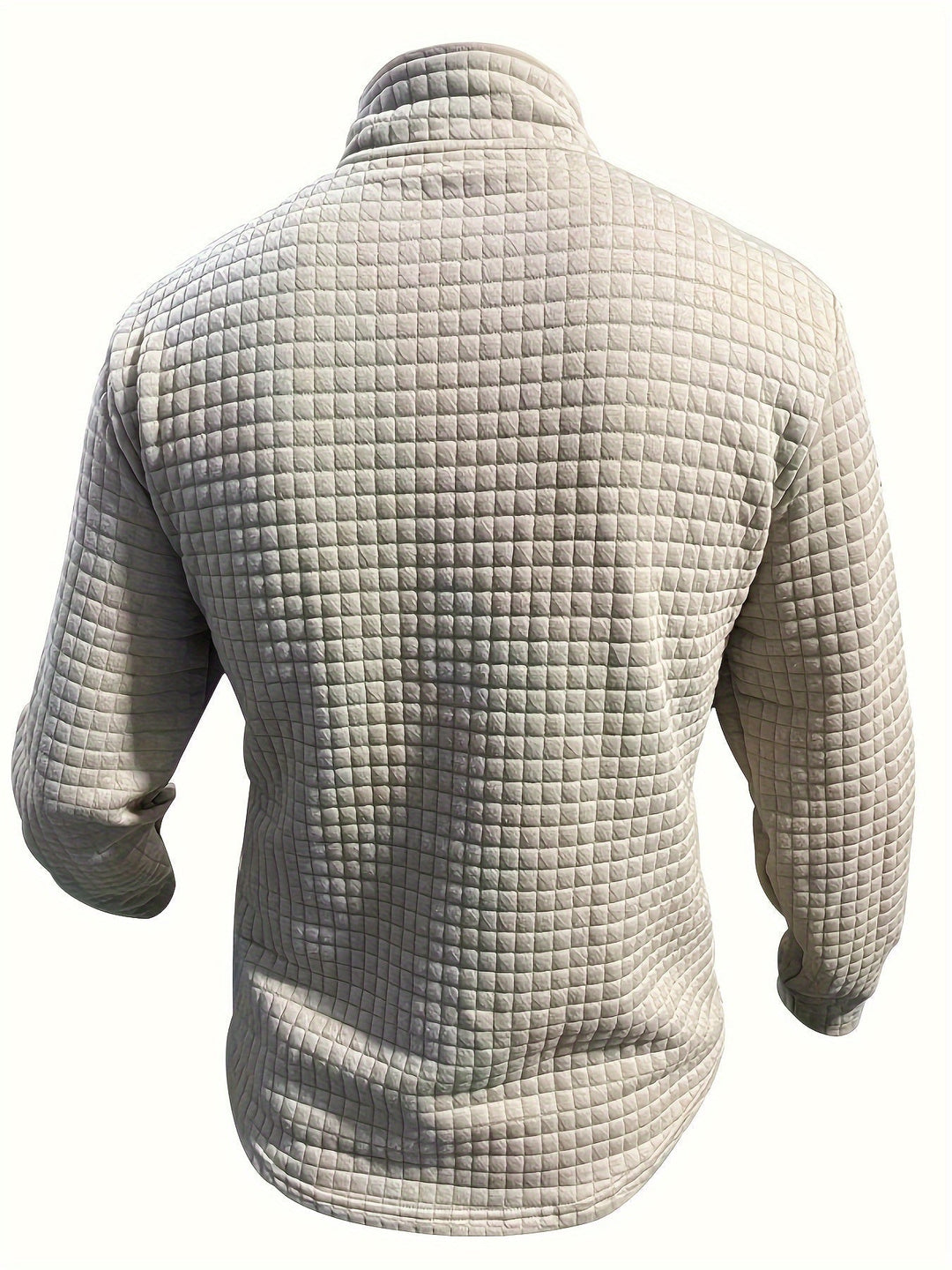 Men’s Athletic Half-Zip Pullover | Lightweight Stretch Waffle Knit | Slim Fit Training Top
