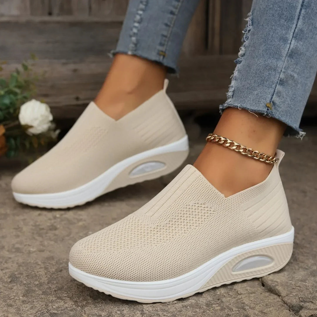 Lunara – Comfort Wedge Slip-On Sneakers