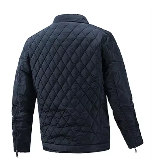 Men’s Quilted Jacket | Lightweight Warmth | Stand Collar Design