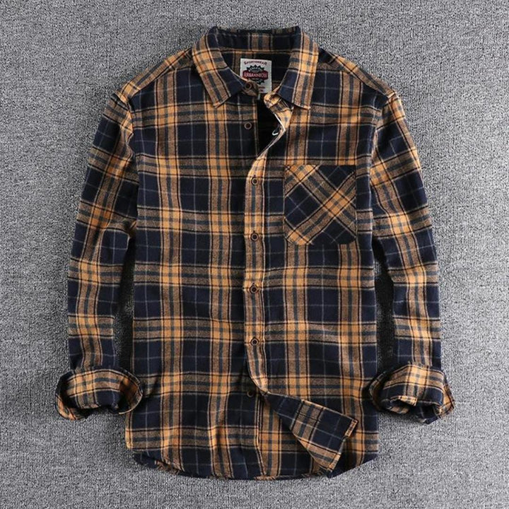 Men's Flannel Shirt | Classic Plaid | Soft Brushed Cotton