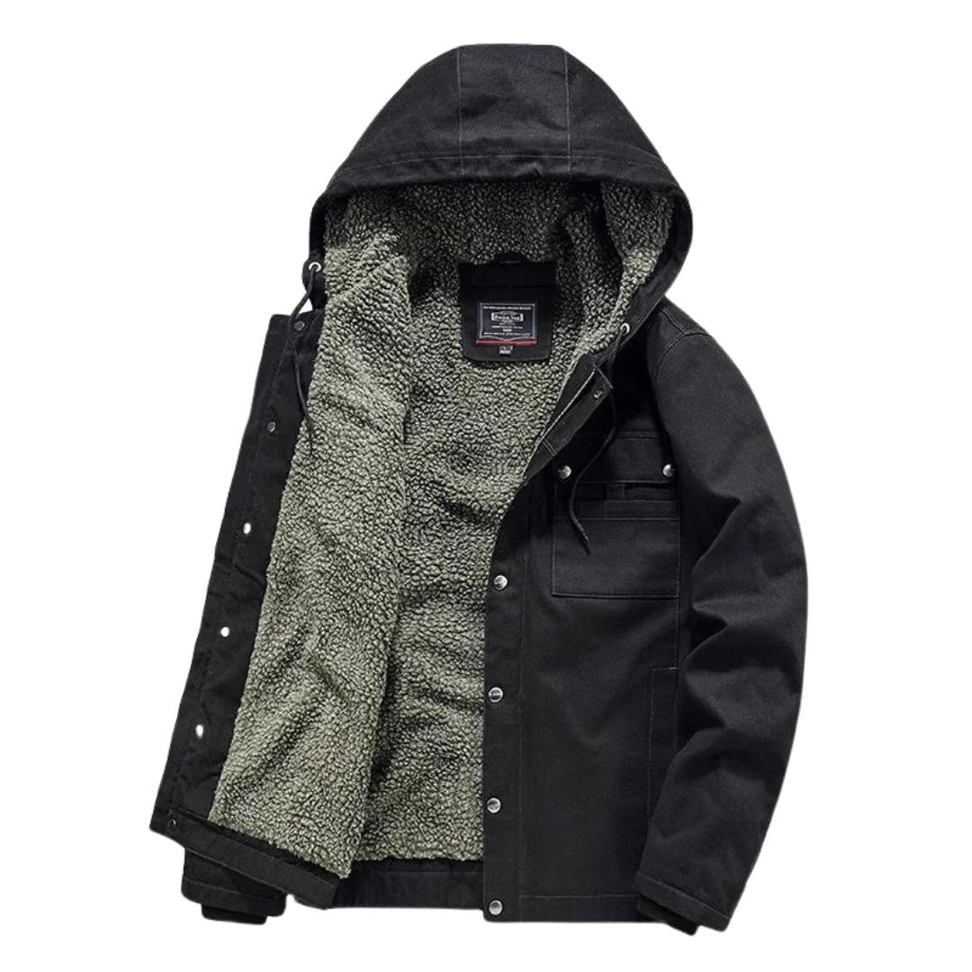 Veste utilitaire doublée sherpa | Toile épaisse | Indispensable par temps froid