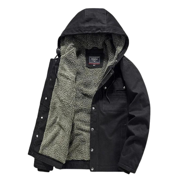 Veste utilitaire doublée sherpa | Toile épaisse | Indispensable par temps froid