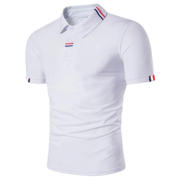 Men’s Slim Fit Polo Shirt | Stretch Cotton | Contrast Trim Collar