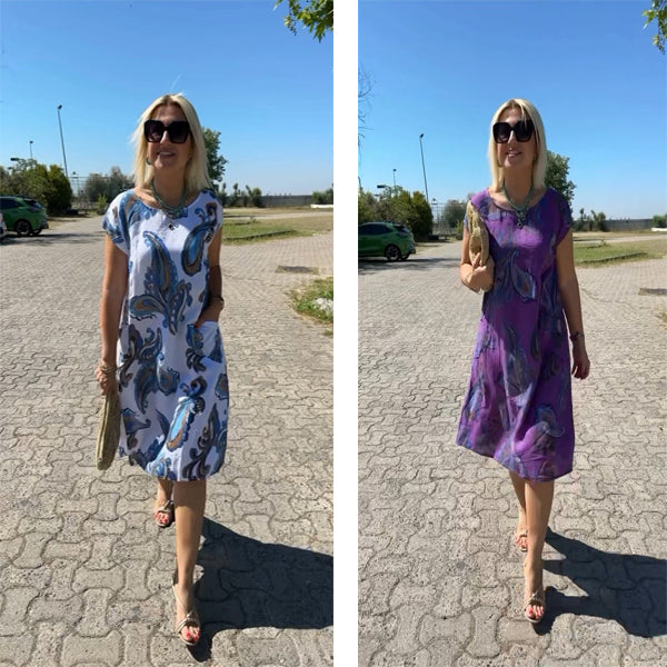 Tristana - Printed cotton dress