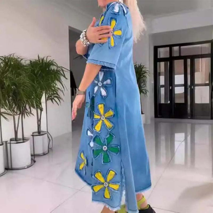 Kalena - Casual dress with round neck