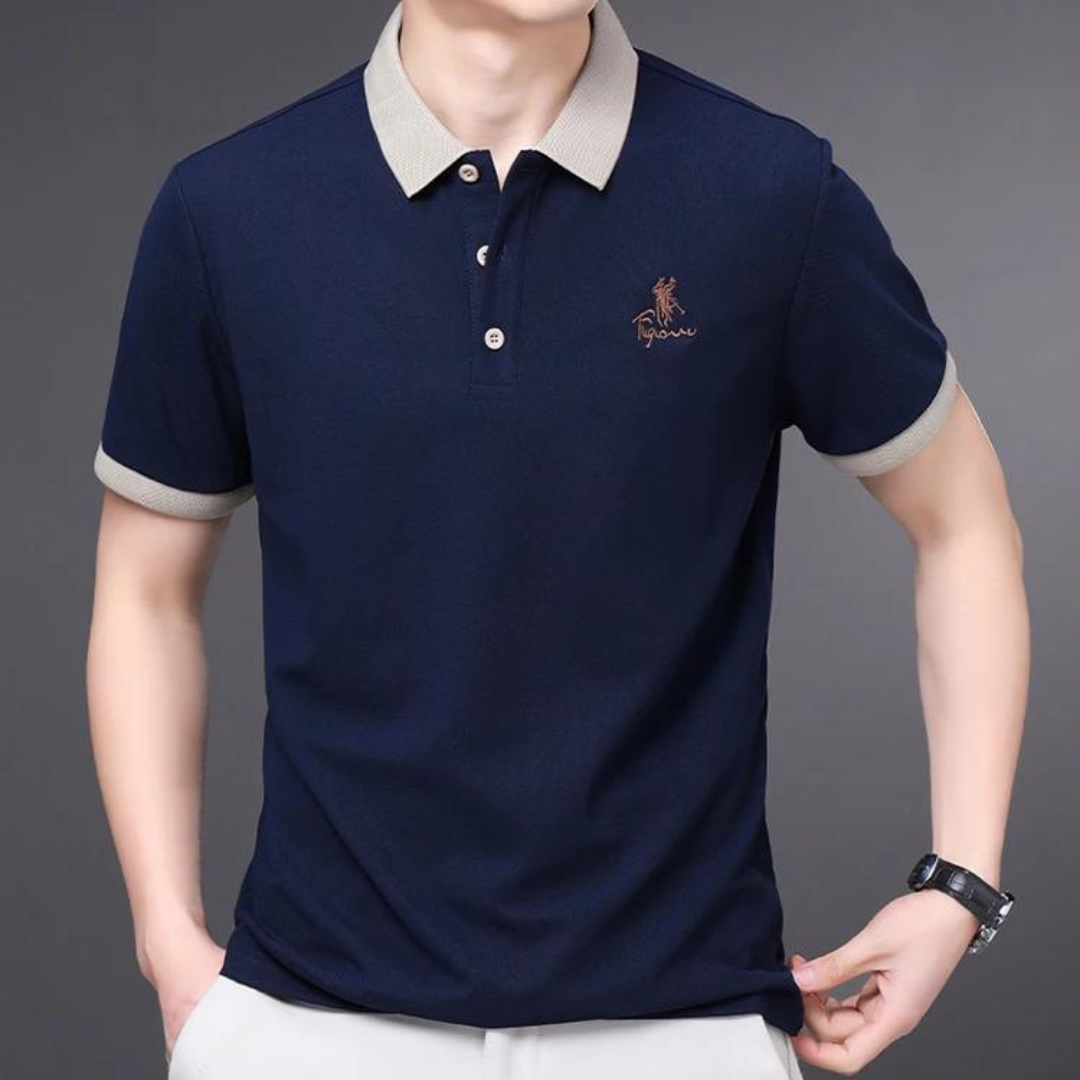 Men’s  Polo Shirt | Short Sleeve Cotton Blend | Casual Summer Top