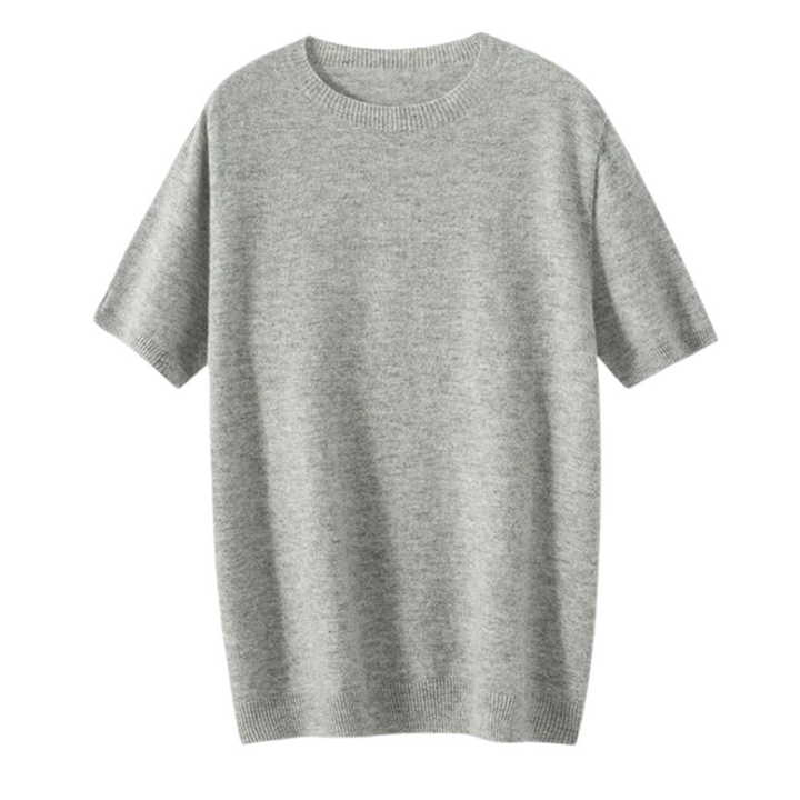 Men’s Knit Crewneck T-Shirt | Lightweight Short-Sleeve Top