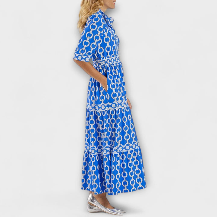Corinna - Midi dress with chain pattern