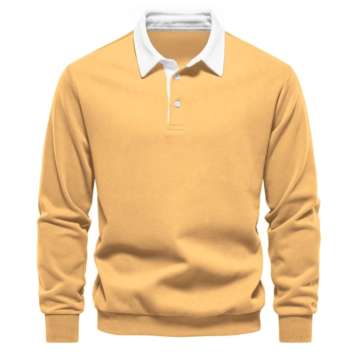 Mark - Men’s Long Sleeve Polo Sweatshirt