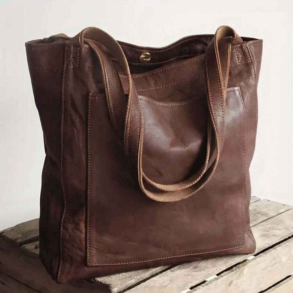 Lorena™ | Modern & Elegant Leather Tote Bag