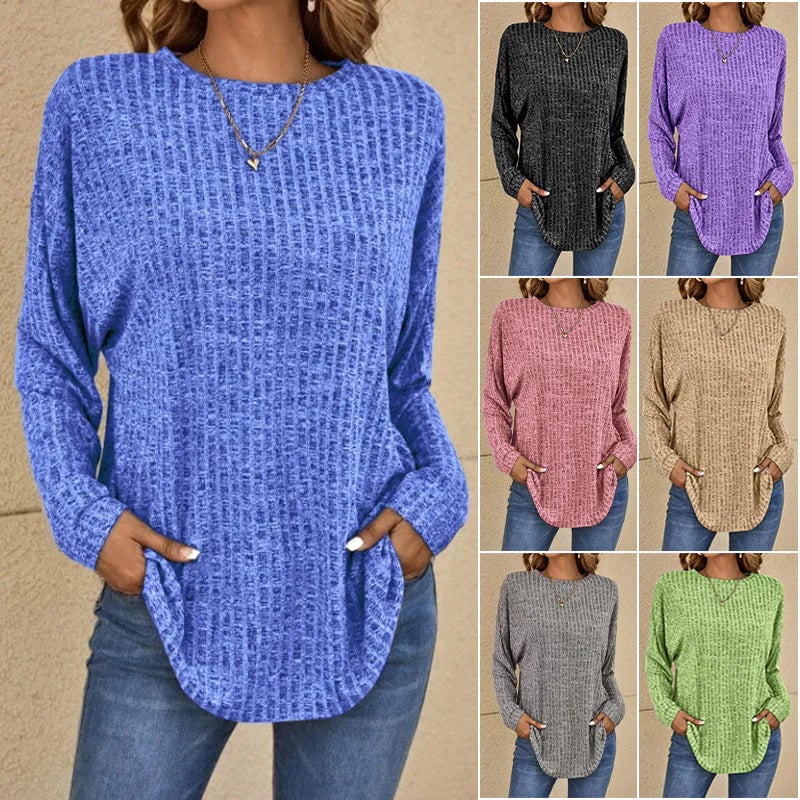 Jolene - Women's Casual Long Sleeve Long Sweater