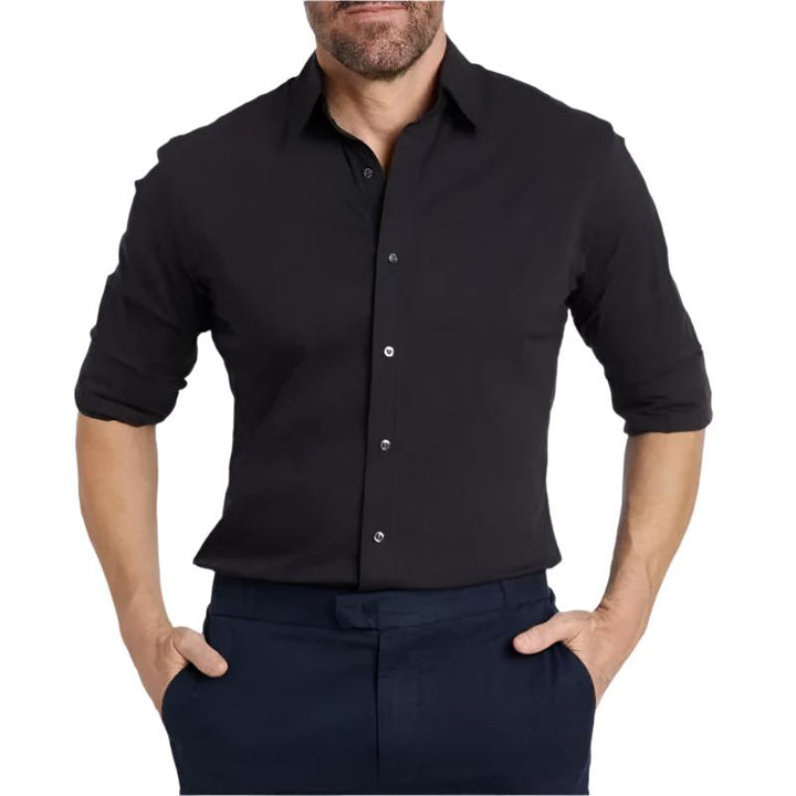 Men's Classic Dress Shirt | Long-Sleeve Button-Up | Slim Fit Workwear