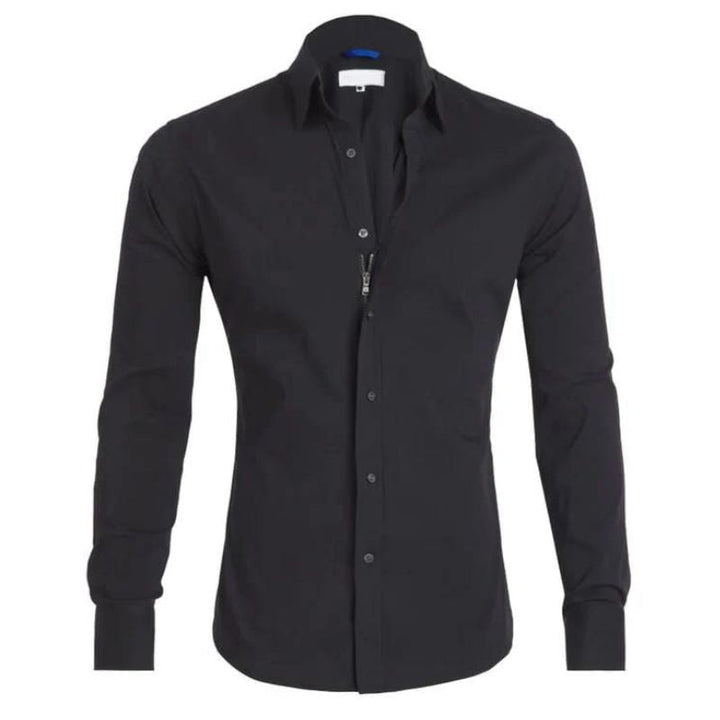 Men's Classic Dress Shirt | Long-Sleeve Button-Up | Slim Fit Workwear
