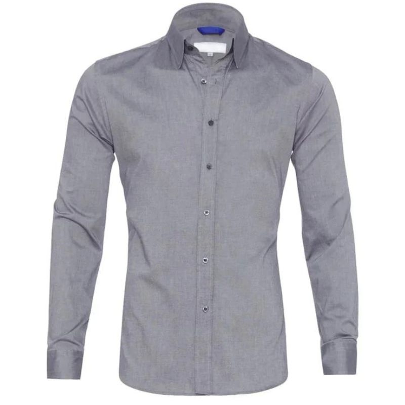 Men's Classic Dress Shirt | Long-Sleeve Button-Up | Slim Fit Workwear