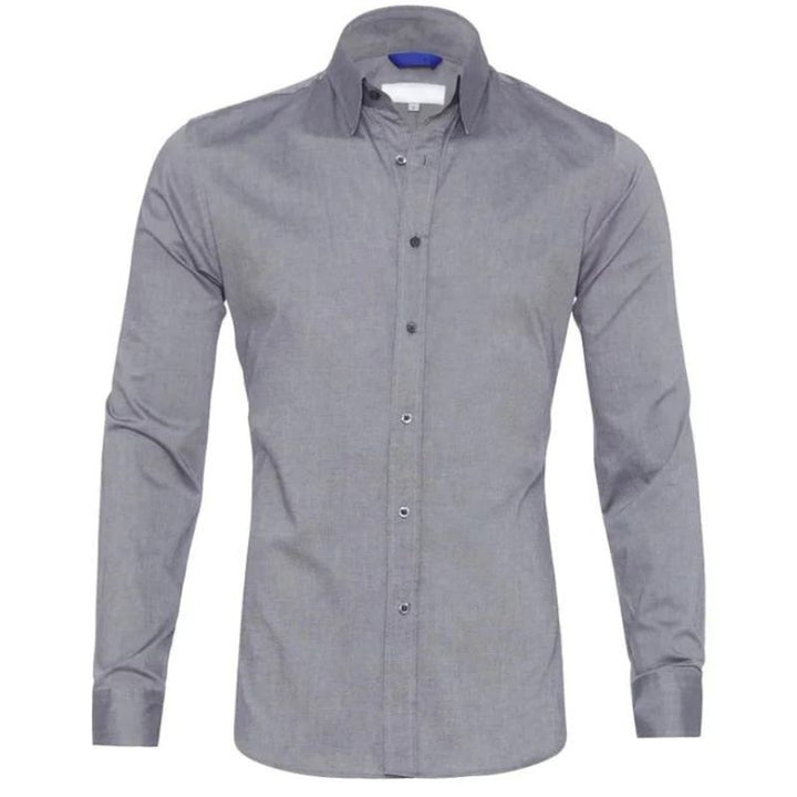 Men's Classic Dress Shirt | Long-Sleeve Button-Up | Slim Fit Workwear