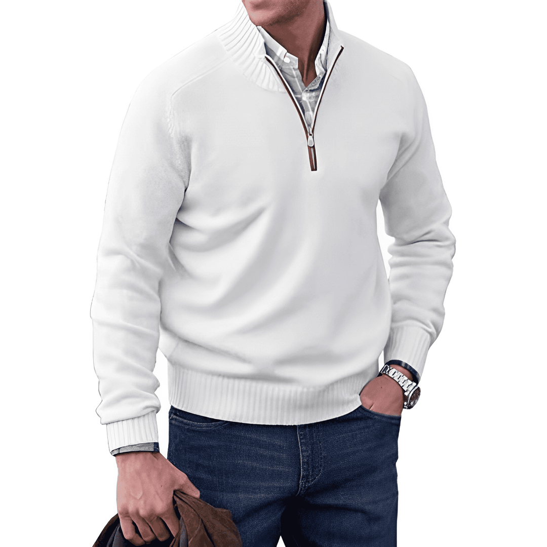 Ethan – Classic Quarter-Zip Sweater