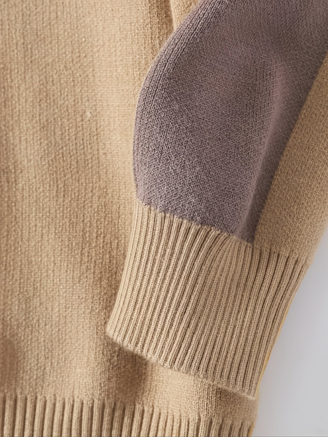 Men’s Colourblock Stripe Sweater | Casual Crewneck with Arm Detail