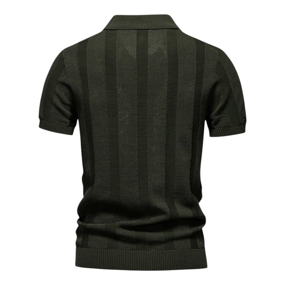 Men’s Knit Polo Shirt | Short-Sleeve Casual Top | Lightweight Summer Wear