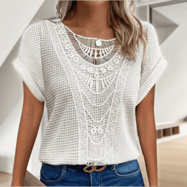 Aina - Elegant Ibiza style blouse