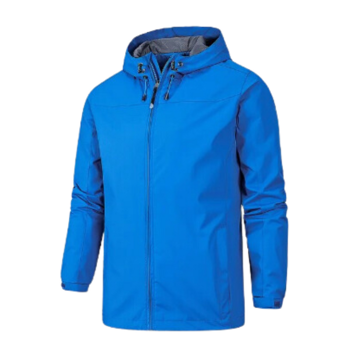 Men’s Lightweight Windbreaker Jacket | Water-Resistant Shell | Hooded Design