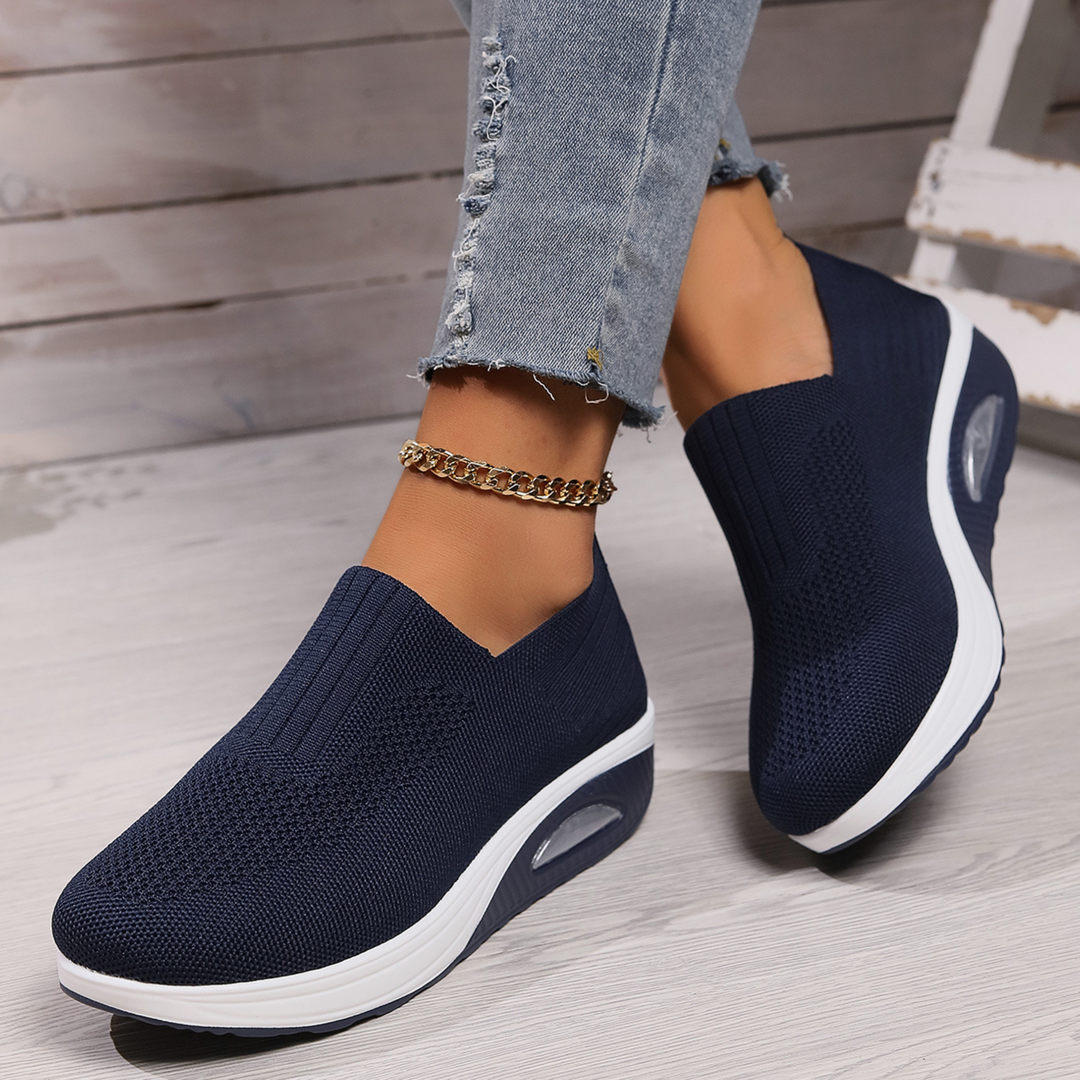 Lunara – Comfort Wedge Slip-On Sneakers