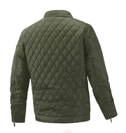 Men’s Quilted Jacket | Lightweight Warmth | Stand Collar Design