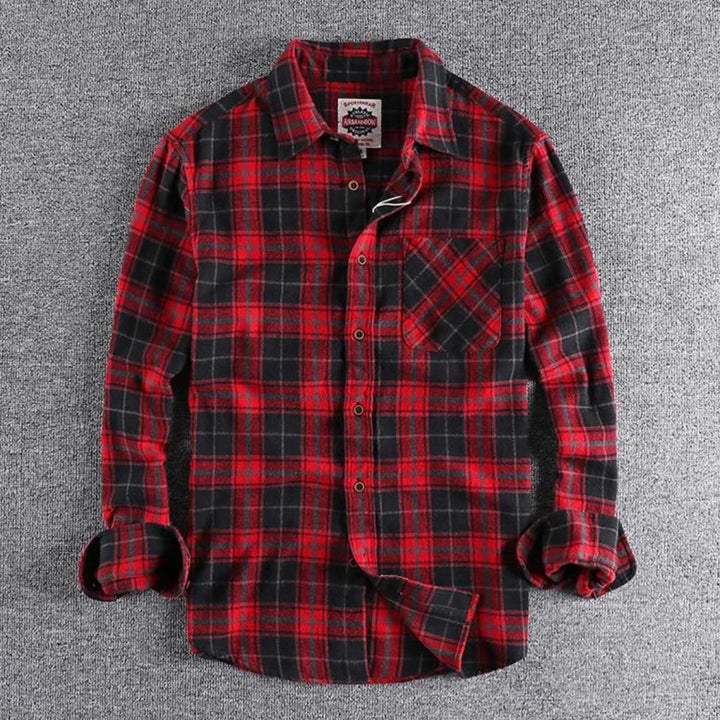 Men's Flannel Shirt | Classic Plaid | Soft Brushed Cotton