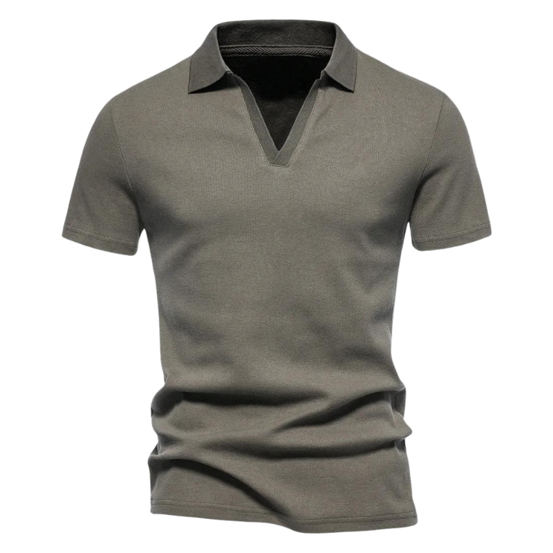 Men’s Stretch Knit Polo Shirt | Soft Slim Fit Collared Tee | Casual Summer Top