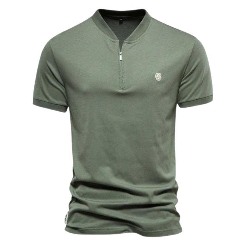 Men’s Short Sleeve Henley Polo | Stretch Fabric | Smart Casual Shirt Canada