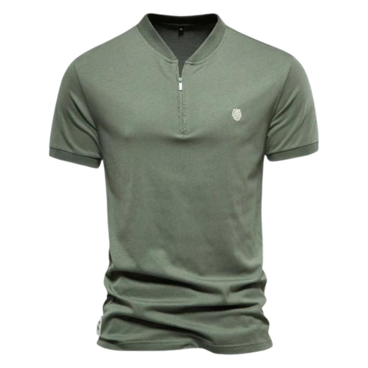 Men’s Short Sleeve Henley Polo | Stretch Fabric | Smart Casual Shirt Canada