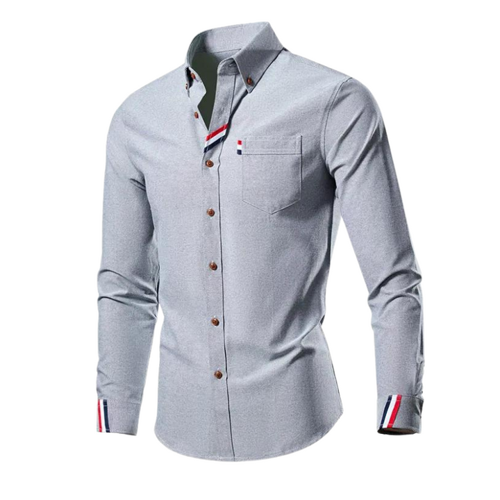 Men’s Slim-Fit Dress Shirt | Cotton Long-Sleeve Button-Up