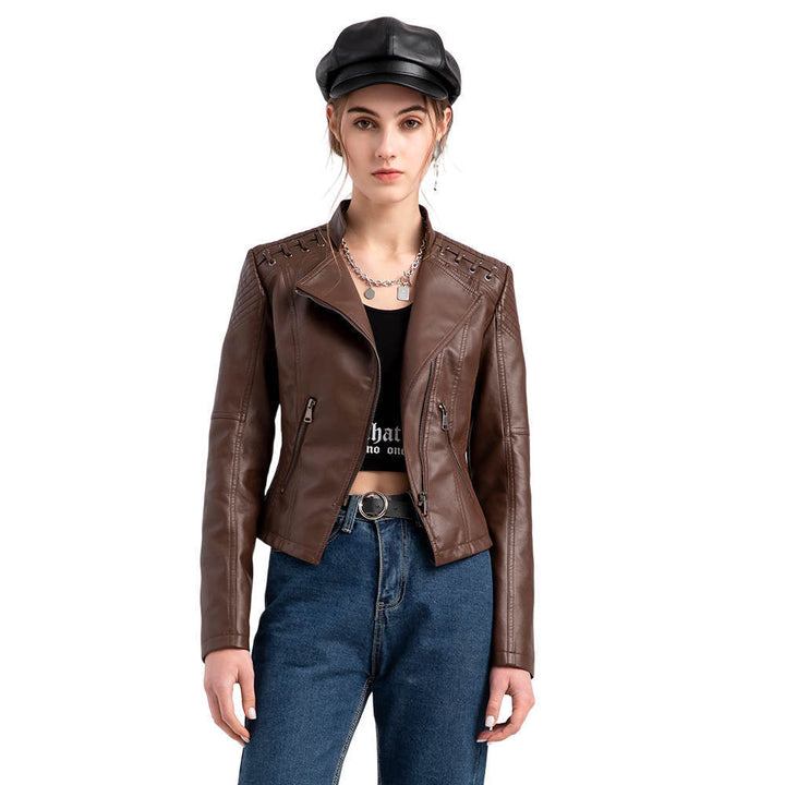 Cleo - Washed lambskin jacket