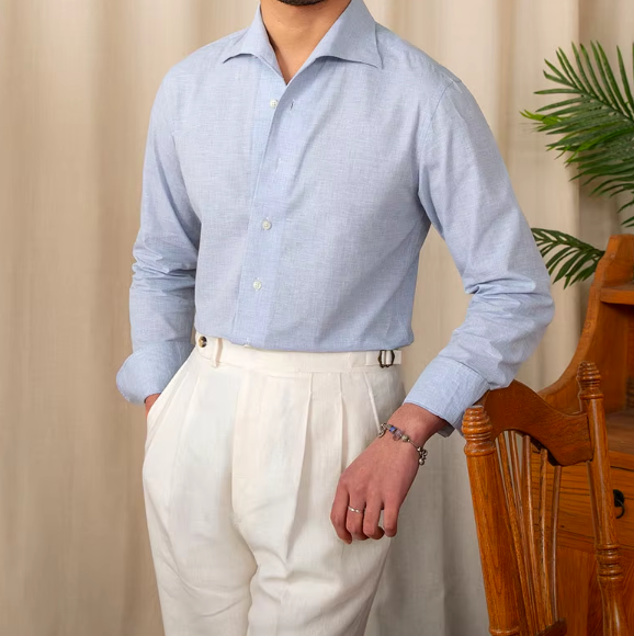 Men’s Cotton Dress Shirt | Tailored Fit | Lightweight Office Essential